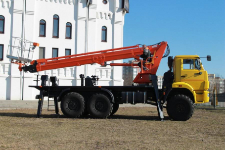 Автовышка (АГП) КАМАЗ 43118 телескопический  (28 метров)