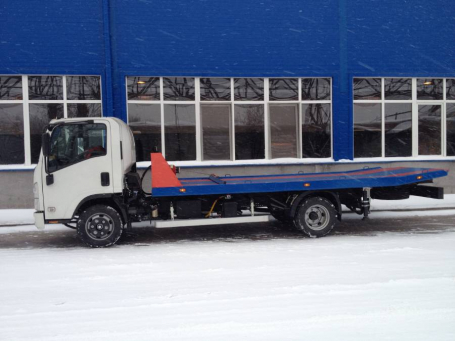 Эвакуатор Isuzu 75 со сдвижной платформой