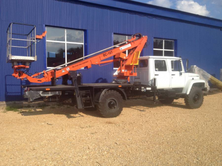 Автовышка (АГП) ВС-18Т на базе ГАЗ-33088 2-х рядная