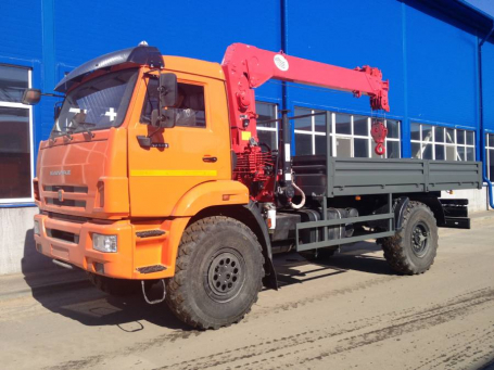 Камаз 43502 с краном манипулятором (КМУ) SKYWAY 512
