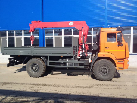 Камаз 43502 с краном манипулятором (КМУ) SKYWAY 512